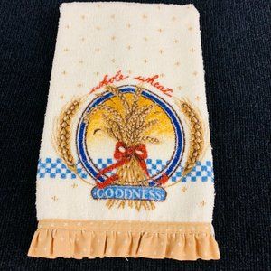 Vintage Cannon Kitchen Tea Towel with Wheat Design I Very Rare